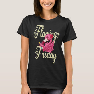 T-shirt Vendredi flamingo