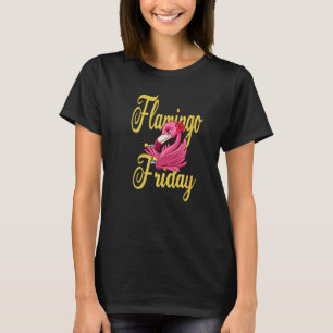 T-shirt Vendredi flamingo