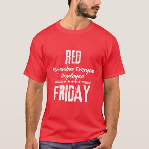 T-shirt vendredi rouge souvenir de tous ceux qui sont dépl