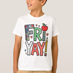 T-shirt Vendredi Yay Vendredi Heureux Weekend Ambiance Pro