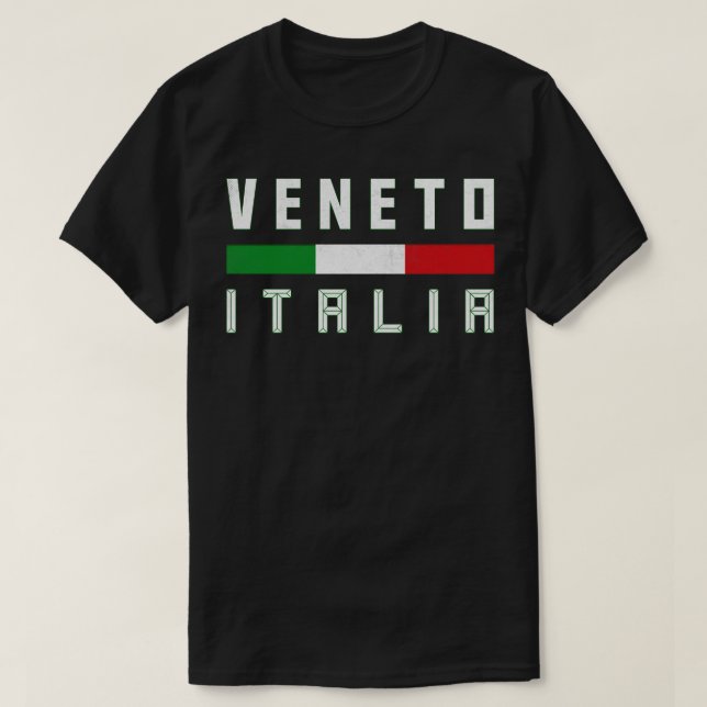 T-shirt Veneto Italia Région Italienne Typographie Design (Design devant)