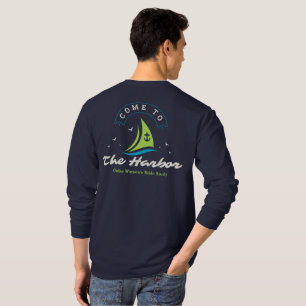 T-shirt Venez À La Manche Long De La Marine Portuaire