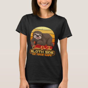 T-shirt Venez À Sloth Side Nous Avons Naps Retro Vintage