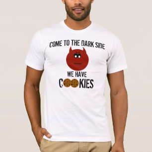 T-shirt Venez au côté en noir… nous avons la pièce en