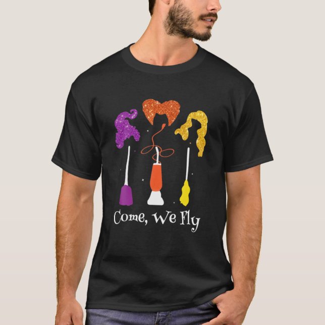 T-shirt Venez Nous Voler Des Pièces Escouade Trois Sorcièr (Devant)