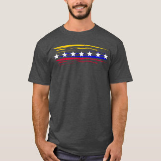 T-shirt Venezuela 7 Grandes Étoiles Drapeau Minimaliste dr