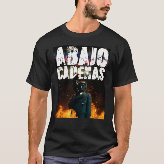 T-shirt Venezuela Abajo Cadenas (Devant)
