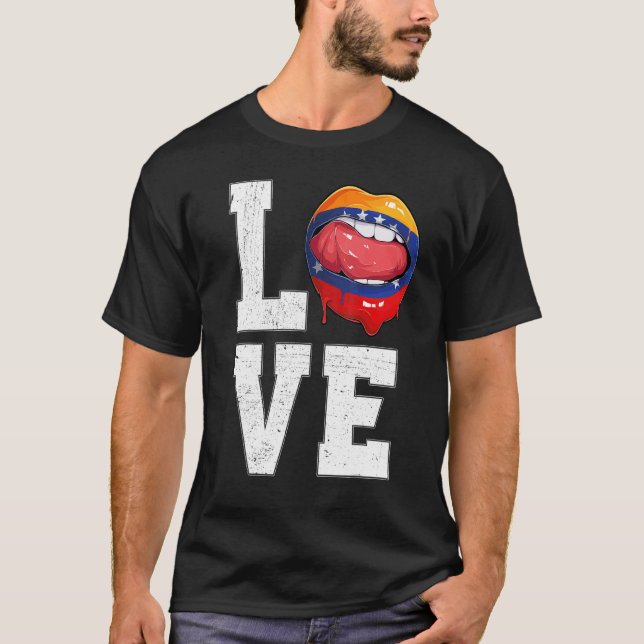 T-shirt Venezuela Drapeau Football Fan Love Vénézuélienne (Devant)