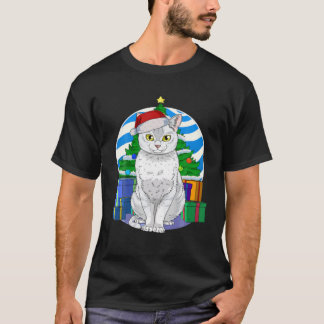 T-shirt Venin Burmilla Cat Cute Santa Christmas