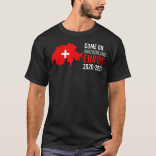 T-shirt Venir en Suisse Euros 2020 2021 Fans Graphique
