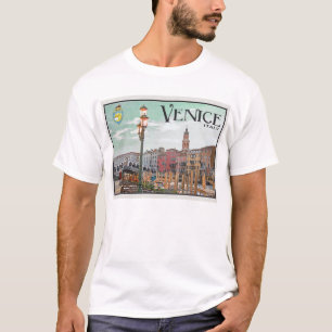 T-shirt Venise - canal grand et pont de Rialto