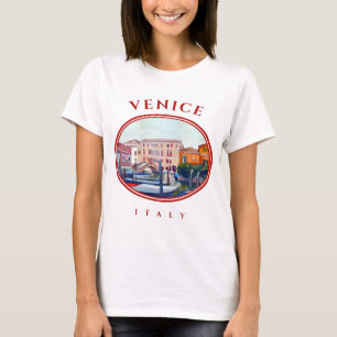 T-shirt Venise, Italie - Bateaux en Dorsoduro
