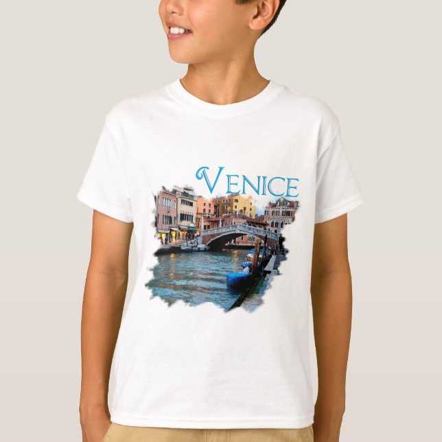 T-shirt Venise, Italie : Le long du canal (Devant)