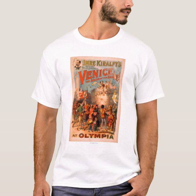 T-shirt Venise, jeune mariée de la mer au ballet d'Olympia (Devant)