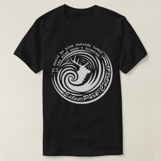 T-shirt Vent d'Estes, chemise sombre