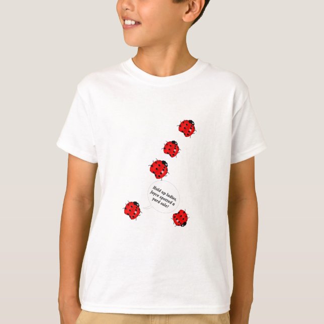 T-shirt Vente de bric-à-brac de coccinelle (Devant)