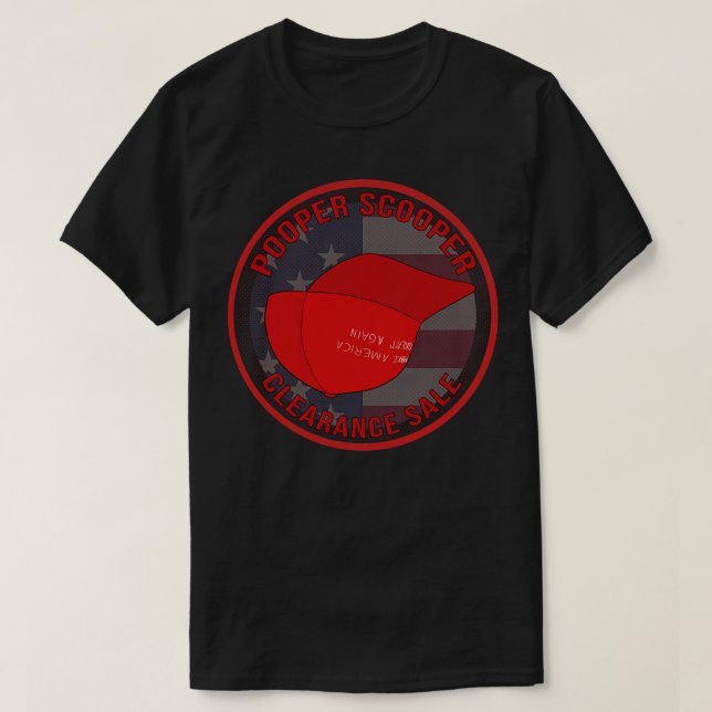 T-shirt Vente de décharge de l'opérateur Pooper (Design devant)