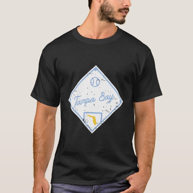 T-shirt Ventilateur de baseball de Tampa Bay en Floride Ca (Devant)