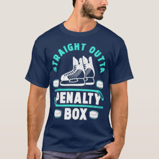 T-shirt Ventilateur de hockey sur glace boîte de pénalité 