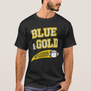 T-shirt Ventilateur de l'équipe de football Blue & Gold Vi