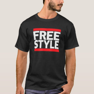 T-shirt Ventilateur de musique Freestyle 80s Retro Rap Sty