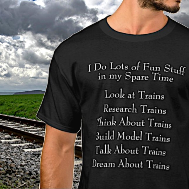T-shirt Ventilateur de train à vapeur - Ce que je fais en  (Créateur téléchargé)