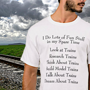 T-shirt Ventilateur de train à vapeur - Ce que je fais en 