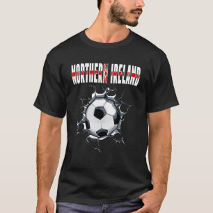 T-shirt Ventilateurs De Football D'Irlande Du Nord - Footb