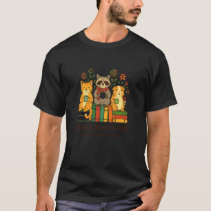T-shirt Ver de livre drôle Animal Trop de livres Raton lav