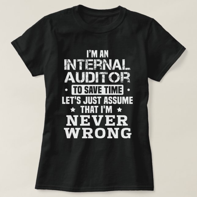 T-shirt Vérificateur interne (Design devant)