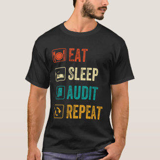 T-shirt Vérification du sommeil de l'alimentation Répéter