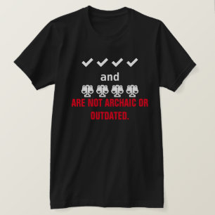 T-shirt Vérifications et soldes Appuyer la Constitution