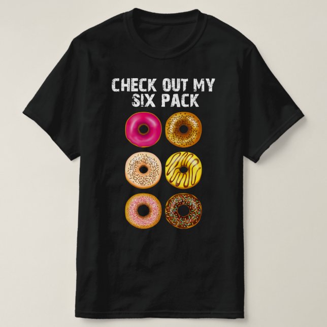 T-shirt vérifier mon pack six (Design devant)