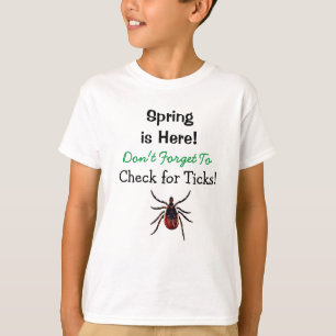 T-shirt Vérifiez les Tiques Sensibilisation à la maladie d