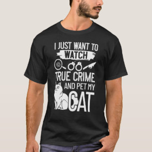 T-shirt Véritable crime Podcast documentaires Histoire Fil