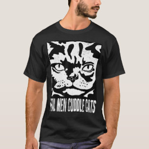 T-shirt Véritable Homme Cuddle Chats Tee - shirts Chat Per