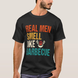 T-shirt Véritable Odeur Comme Barbecue Barbecue Grillades