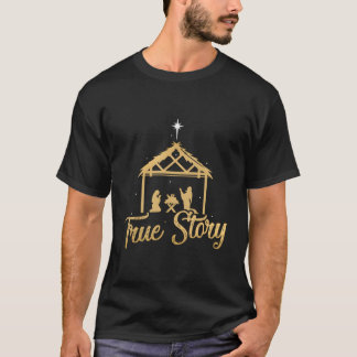 T-shirt Véritable Scène de Noël de l'Avent