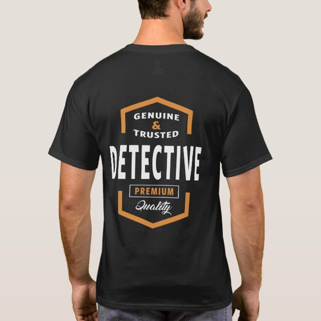 T-shirt Véritables cadeaux de détective (Dos)