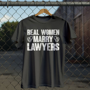T-shirt Véritables Femmes Mariées Avocats Mari Avocat Drôl