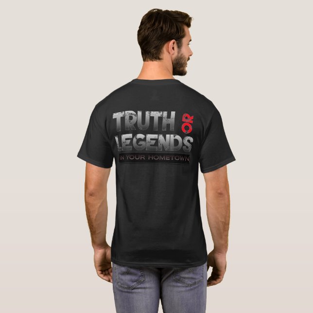 T-shirt Vérité ou légendes dans votre ville natale - T-shi (Dos entier)