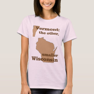 T-shirt Vermont : l'autre, plus petit Wisconsin