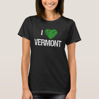T-shirt Vermont State  I Love Vermont  Tees Vermonters VT