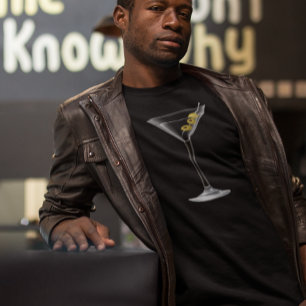 T-shirt Verre à Martini Simple Cocktail