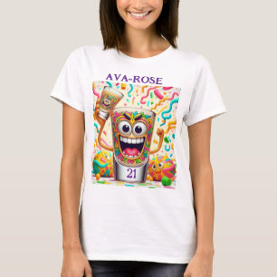 T-shirt Verre à shot de soirée Rave – Amusement vibrant