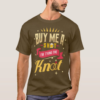 T-shirt Verre à shot drôle pour enterrement de vie de garç