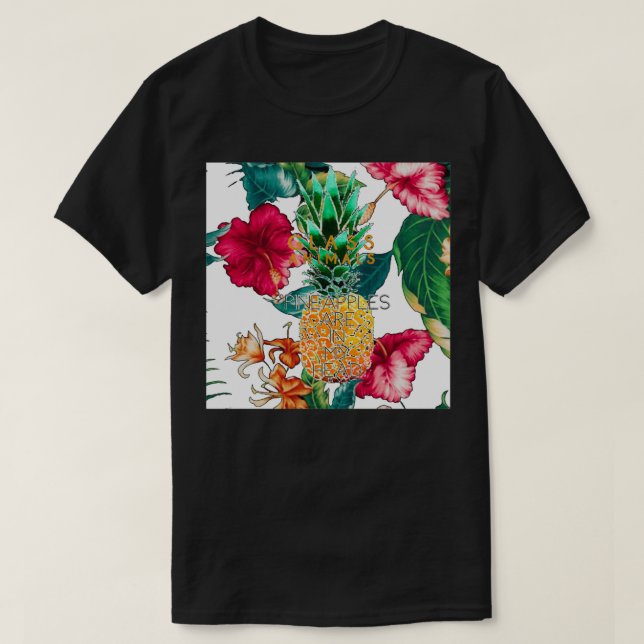 T-shirt Verre Animaux Ananas (Design devant)