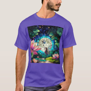 T-shirt Verre Coloré Petite Fée Avec Libellule