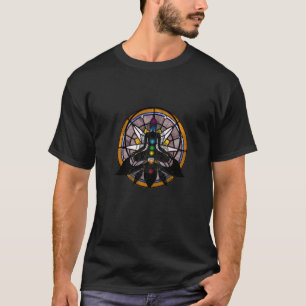 T-shirt Verre Coloré Yoga Yoga est Ma Religion Yoga Archi