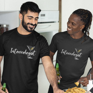 T-shirt Verre de cocktail de l'intoxicologue Martini